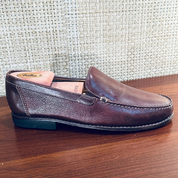 🌟HP🌟Johnston & Murphy Creswell Moc Toe Slip On Loafers Sheepskin Brazil 8.5 M - Picture 3 of 12